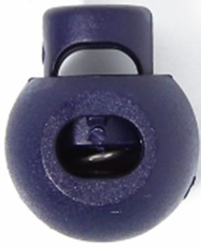 NYÖRINPÄÄ MUOVIA PYÖREÄ PIENI TUMMAN SININEN 15 MM - Nyöristopparit ja -päät - 30293 - 1