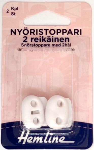 NYÖRISTOPPARI 2 REIKÄINEN, VALK, 6MM NYÖRILLE - Hemline kiinnittimet - 31173 - 1