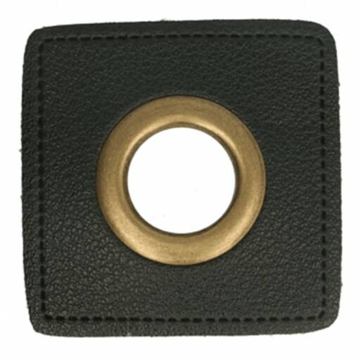 VAHVISTETTU PURJERENGAS KEINONAHALLA MUSTA 33x33 MM/11 MM - Vahvistetut purjerenkaat - 29123 - 1