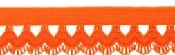 ELASTINEN REUNAPITSI ORANSSI 18 MM - Elastiset pitsit - 28373 - 1