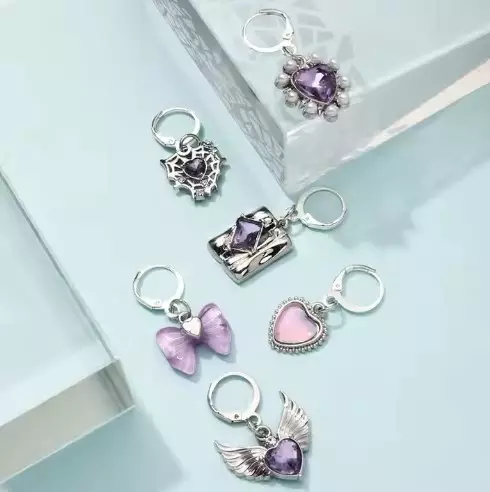 SILMUKKAMERKKI METALLIA 6 KPL 363-C4 - Silmukkamerkit - 32013 - 1