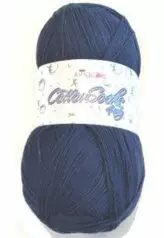 KING COLE COTTON SOCKS 4PLY NAVY - Kesäsukkalangat - 36153 - 1