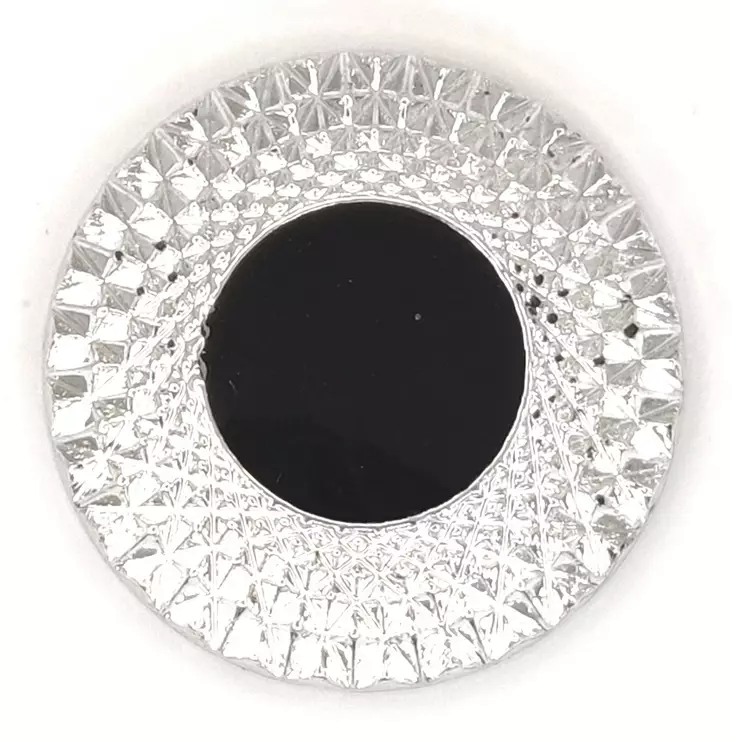 NAPPI HOPEA KEHYS MUSTA KESKUS 26 MM - Helmi- ja strassinapit - 15493 - 1