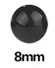 TURVASILMÄ 8 MM MUSTA 100KPL F561770-T8-0002 - Silmät turvakiinnityksellä - 32033 - 1