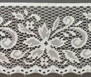 TEKOKUITU REUNAPITSI VALKOINEN 100 MM - Tekokuitupitsit - 30484 - 1