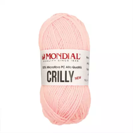 MONDIAL CRILLY-685 100% MIKROKUITU POLYESTER, 50g - 133m VAALEANPUNAINEN - Akryylilangat - 36874 - 1