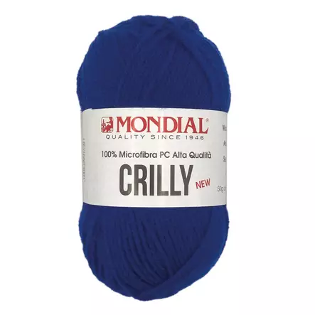 MONDIAL CRILLY-693 100% MIKROKUITU POLYESTER, 50g - 133m SININEN - Akryylilangat - 36884 - 1