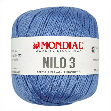 MONDIAL NILO-3-110 VAALEANLILA 100% PUUVILLA 100G - 200M - Nilo 3 - 35964 - 1