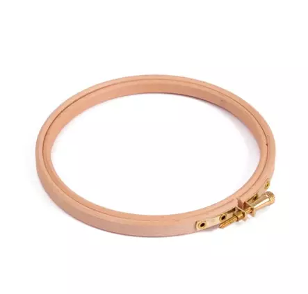 PYÖREÄ PUINEN OMPELUKEHYS 15 CM 2H06 - Tuftausneulat ja kehykset - 35844 - 1