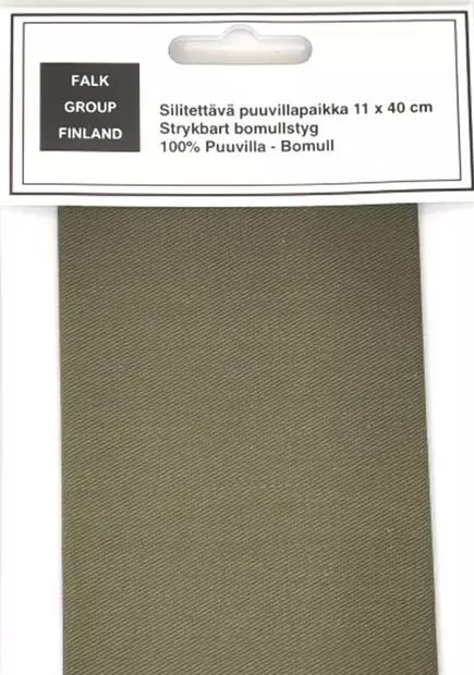 SILITETTÄVÄ VAHVA PUUVILLAPAIKKA OLIIVI 1120 - Korjauspaikat - 25914 - 1