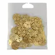 METALLINEN KANTANAPPI 20 MM KULTA/PITSI KUVIO 1PUSSI (N. 30 KPL) N2085-20 - Metallinapit - 36584 - 1