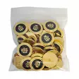 METALLINEN KANTANAPPI 25 MM KULTA/MONOGRAMMI KUVIO 1PUSSI (N. 40 KPL) N57396-25 - Metallinapit - 36554 - 1