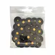 MUOVINEN KANTANAPPI 24 MM MUSTA/KULTA 1PUSSI (N. 30 KPL) N2358-24 - Koristenapit - 36684 - 1
