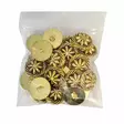 MUOVINEN KANTANAPPI 25 MM KULTA/KUKKAKRANSSI 1PUSSI (N. 25 KPL) N0635-25 - Koristenapit - 36594 - 1