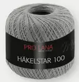PRO LANA HÄKELSTAR 6 x 100 G 100 % PUUVILLA TUMMANHARMAA - Häkelstar 100 - 32274 - 1