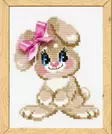 RIOLIS RISTIPISTOTYÖ BABY RABBIT/PUPU 15*18CM - Ristipistotyöt - 36204 - 1