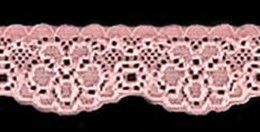 ELASTINEN REUNAPITSI ROSA 25 MM - Elastiset pitsit - 30264 - 1