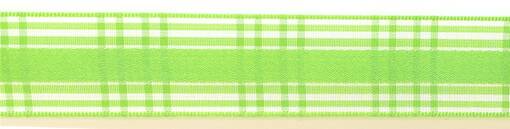 KUDOTTU RAIDALLINEN NAUHA VIHREÄ - Kudottunauha - 30204 - 1