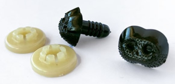 TURVANENÄ 20 MM MUSTA 100KPL F561171-020-0002 - Silmät turvakiinnityksellä - 31854 - 1