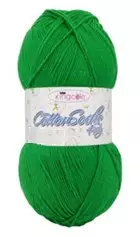 KING COLE COTTON SOCKS 4PLY GREEN - Cotton Sock - 32434 - 1