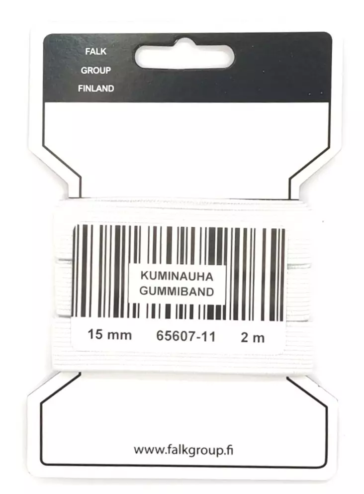 KUMINAUHA 15MM VALK KULUTTAJAPAKKAUS 2M - Kuminauhat kuluttajapakkauksessa - 7694 - 1