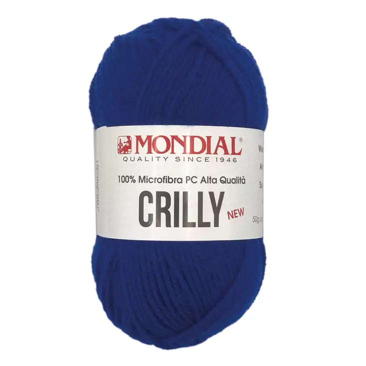 MONDIAL CRILLY-693 100% MIKROKUITU POLYESTER, 50g - 133m SININEN - Akryylilangat - 36884 - 1