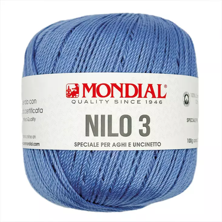 MONDIAL NILO-3-110 VAALEANLILA 100% PUUVILLA 100G - 200M - Nilo 3 - 35964 - 1