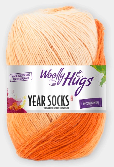 PRO LANA YEAR SOCKS 5 X 100G - Pro Lana 1-säikeinen liukuvärjätty sukka - 31144 - 1