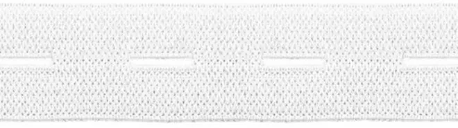 REIKÄKUMINAUHA 18MM VALKOINEN - Kuminauhat - 31134 - 1