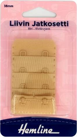 HEMLINE LIIVIN JATKOSETTI 38MM NUDE - Liivinjatkosetit ja nauhat - 15285 - 1