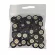 METALLINEN KANTANAPPI 17 MM MUSTA/TÄHTIKUVIO 1PUSSI (N. 40 KPL) N4005-17 - Metallinapit - 36675 - 1