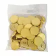 METALLINEN KANTANAPPI 22 MM KULTA/RAITAKUVIO 1PUSSI (N. 40 KPL) N2737-22 - Metallinapit - 36575 - 1