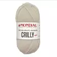 MONDIAL CRILLY-214 100% MIKROKUITU POLYESTER, 50g - 133m LUONNONVALKOINEN - Akryylilangat - 36885 - 1