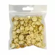 MUOVINEN KANTANAPPI 15 MM KULTA/RUUTUKUVIO 1PUSSI (N. 60 KPL) N3920-15 - Koristenapit - 36605 - 1