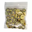 MUOVINEN KANTANAPPI 21 MM KULTA/MUSTA/TIMANTIT 1PUSSI (N. 30 KPL) N2735 - Koristenapit - 36565 - 1