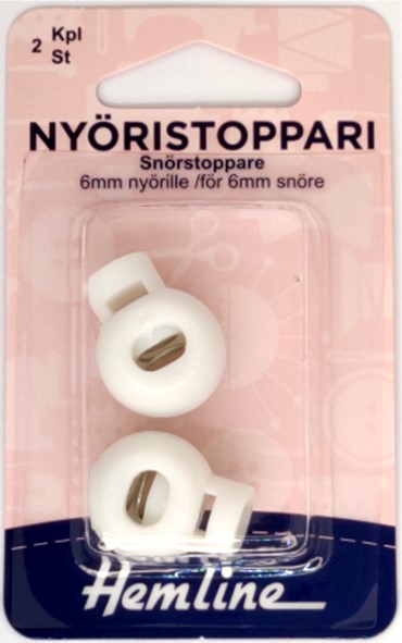 HEMLINE NYÖRISTOPPARI, VALK, 6MM NYÖRILLE - Hemline kiinnittimet - 31175 - 1