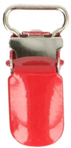 KLIPSIT METALLIA PUNAINEN 26x10 MM - Klipsit - 27925 - 1