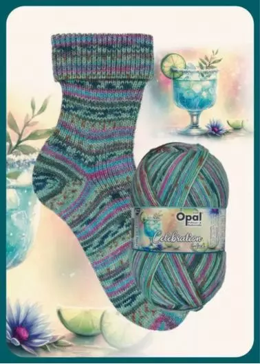 OPAL CELEBRATION 6 ply 75% WOOL 25% PA 150G - 420M NEULONNAN TAIKAA 11694 - 6-säikeiset sukkalangat - 36745 - 1