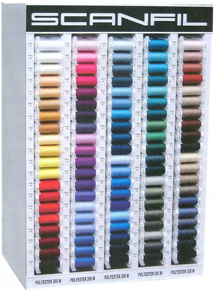 LANKAKAAPPI 100 VÄRIÄ KOLMEN PUOLAN TAYTÖLLÄ - Scanfil-lankakaappi - 12455 - 1