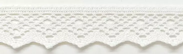 REUNAPITSI PUUVILLAA VALKOINEN 25 MM - Puuvillapitsit - 30395 - 1