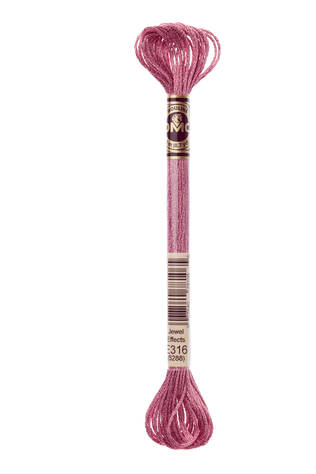 6 SKEINS METALLIC EMBROIDERY FLOSS - Kirjontalangat - 19736 - 1