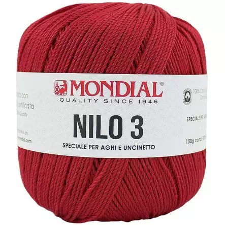 MONDIAL NILO-3-PUNAINEN 100% PUUVILLA 100G - 200M - Nilo 3 - 35956 - 1