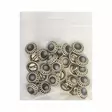 METALLINEN KANTANAPPI 17 MM IHARMAA 1PUSSI (N. 25 KPL) N2559-17 - Metallinapit - 36676 - 1
