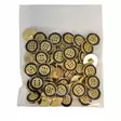 MUOVINEN KANTANAPPI 17 MM KULTA/RUUTU KUVIO 1PUSSI (N. 40 KPL) N2999-17 - Koristenapit - 36596 - 1
