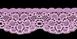 ELASTINEN REUNAPITSI PINKKI 25 MM - Elastiset pitsit - 30376 - 1