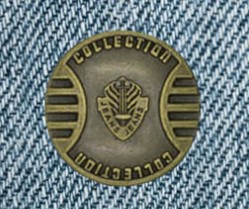 FARKKUNAPPI 20MM ANTIIKKIKULTA - Metallinapit - 27896 - 1