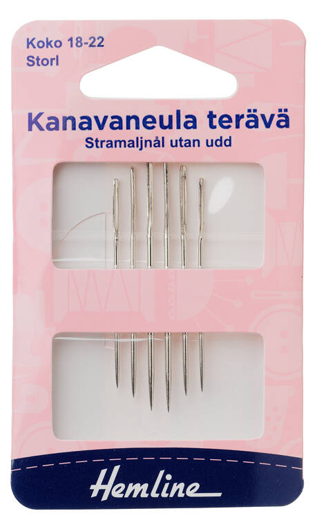 HEMLINE KANAVANEULA TERÄVÄ 18-22 - Hemline silmäneulat - 11116 - 1