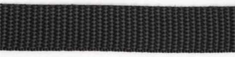PP-KANTOHIHNA MUSTA 20 MM - Reppu- ja laukkuremmi - 18996 - 1