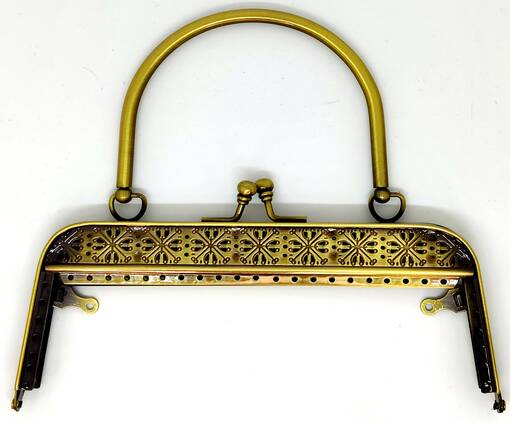 LAUKUN SANKA ANTIIKKI KULTA LEV. 18,5 CM - Laukku-ja kukkarotarvikkeet - 30286 - 1