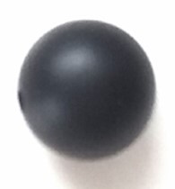 SILIKONIHELMET PYÖREÄ 12MM MUSTA SILI-12-03 - Silikoni helmet - 27916 - 1